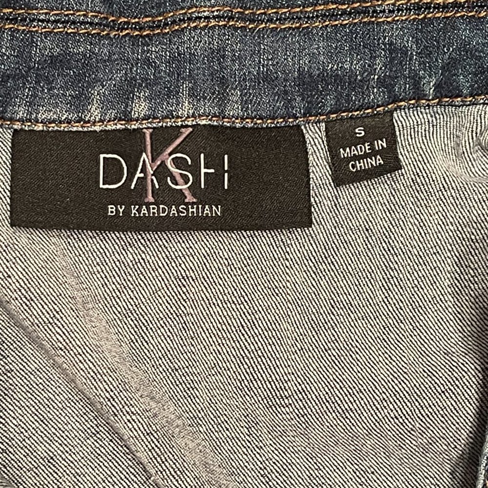 Dash by Kardashians Small Blue Denim Jean Jacket - Picture 6 of 7